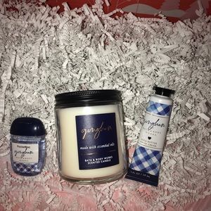 Gingham Bath & Body Works Set